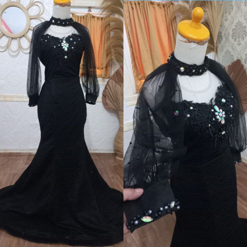 Dress brokat duyung / gaun pesta / baju singer