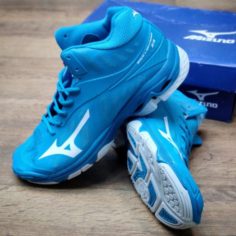MIZUNO WLZ 4 MID Z4 SEPATU VOLI VOLLEY PREMIUM IMPORT MODEL TINGGI