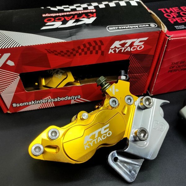 Readyy Braket kaliper ktc brembo 4p p4 Cbr 150 old cb 150 sonic breket kaliper Brembo 4 piston wr3