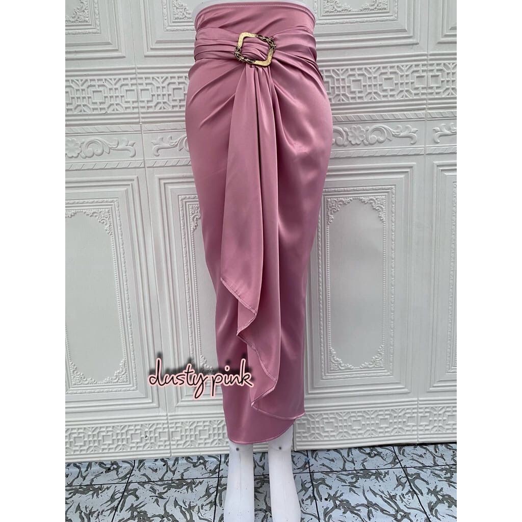 Rok Lilit Satin Velvet Premium / Bawahan Kebaya Bahan Satin Velvet Premium / Rok Lilit Wanita Kekinian