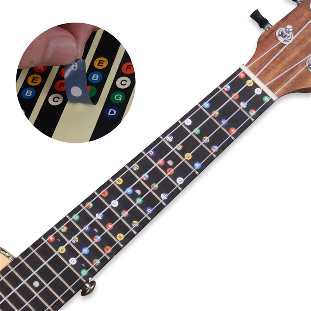 Ukulele 23 Inch 26 Inch Leher dan Kepala Fingerboard Scale Pitch Sticker Cocok untuk Pemula Untuk Berlatih