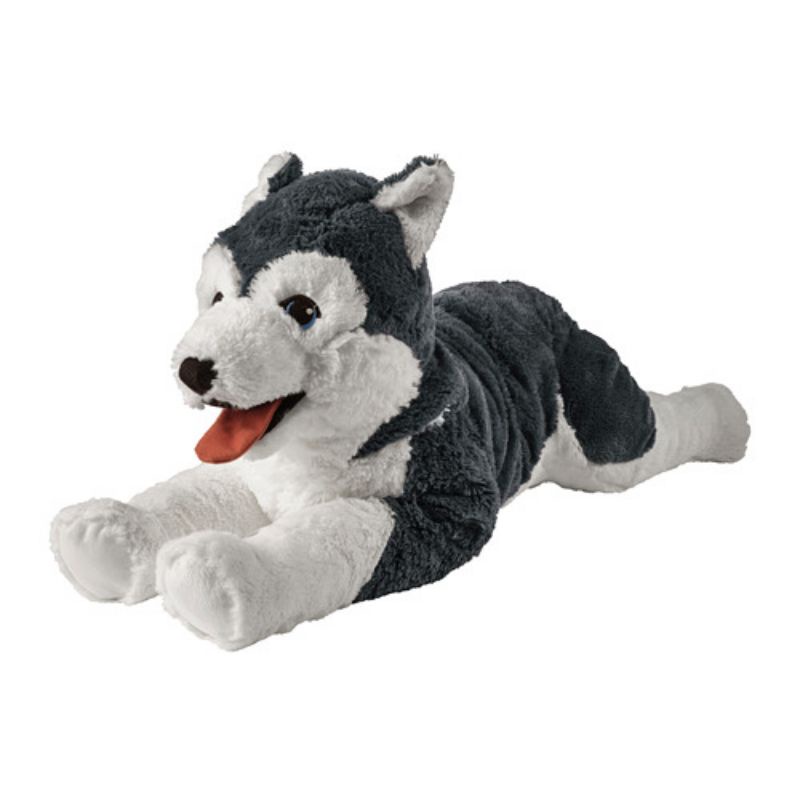 Boneka, anjing/siberian husky, 57 cm, LIVLIG