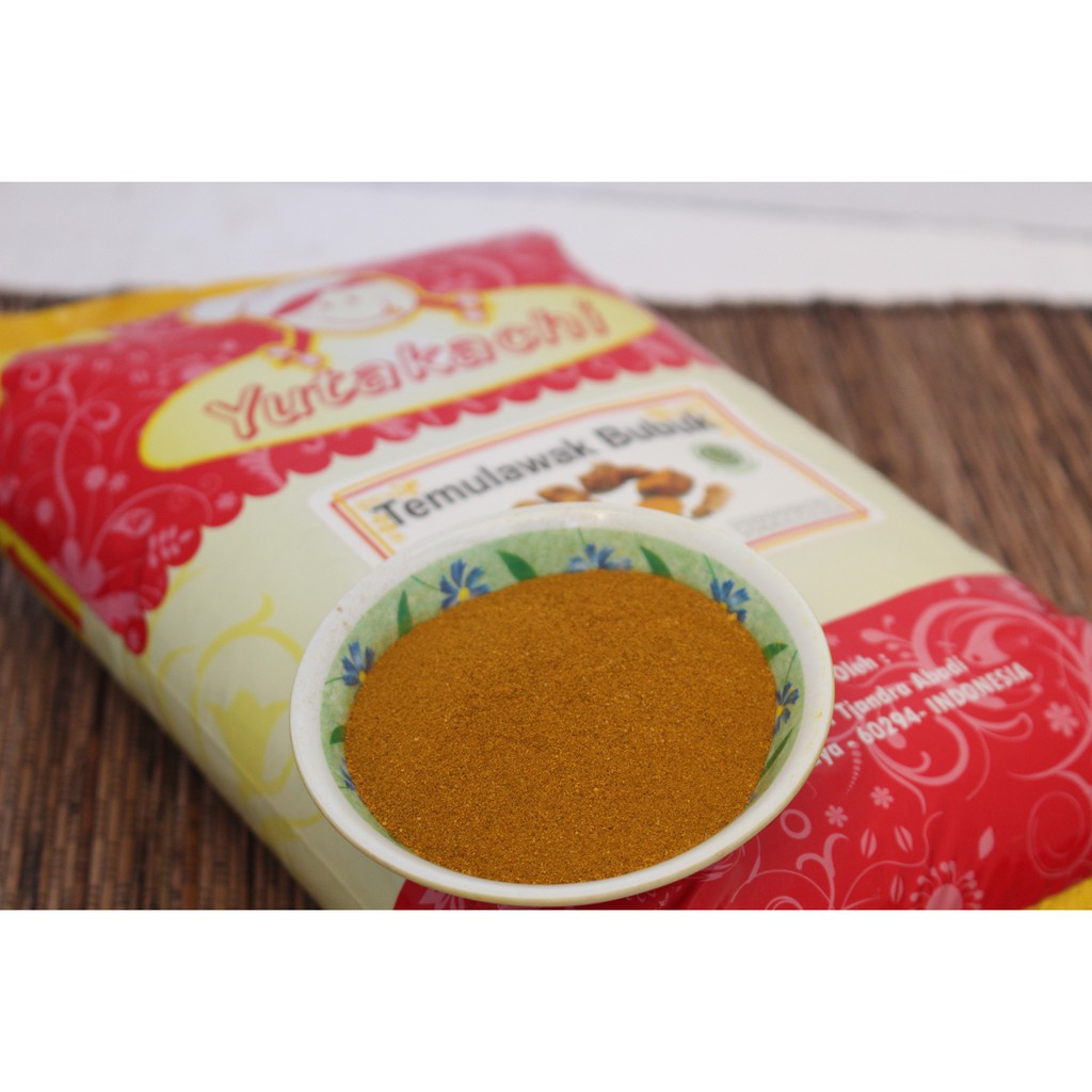 Temulawak Bubuk 1Kg Murni Tanpa Campuran / Bumbu Rempah Herbal Yutakachi / Pusat Bumbu