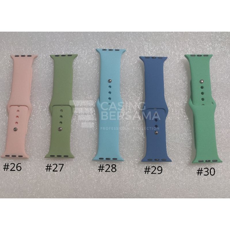 Strap Series ukuran SM 38/40/42/44mm untuk apple watch strap Silikon nomer 21-40