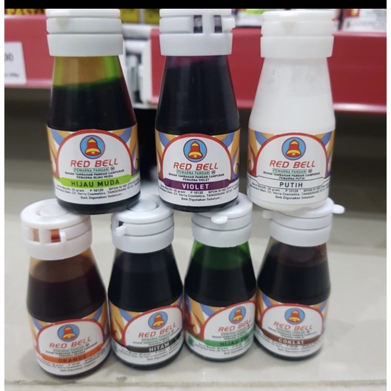 

Pewarna Makanan Liquid Color Red Bell All Varian 30 mL