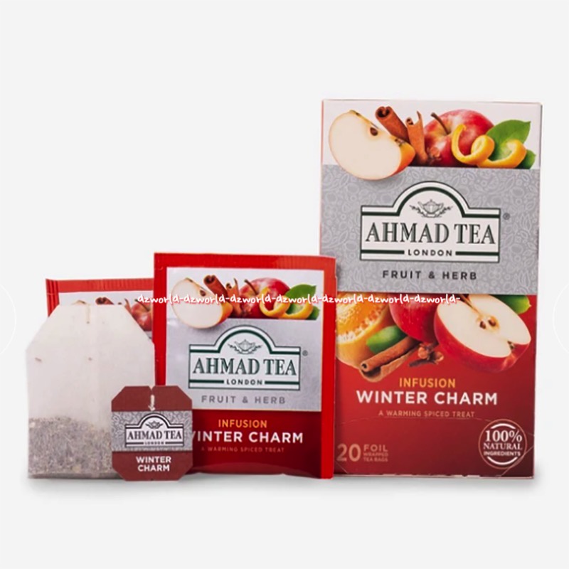 Ahmad Tea Fruit &amp; Herbs Infuision Winter Charm 20foil Teh Rasa Buah Apel Ahmadtea