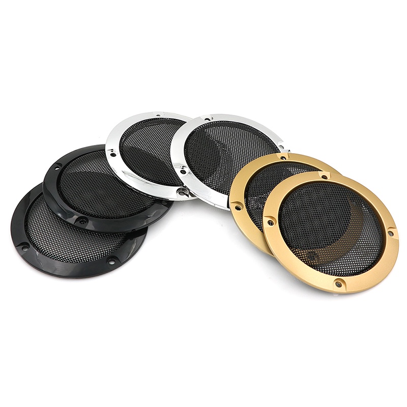 &lt; E2id &amp; &gt; 2pcs cover speaker Audio 3 &quot;Bahan metal