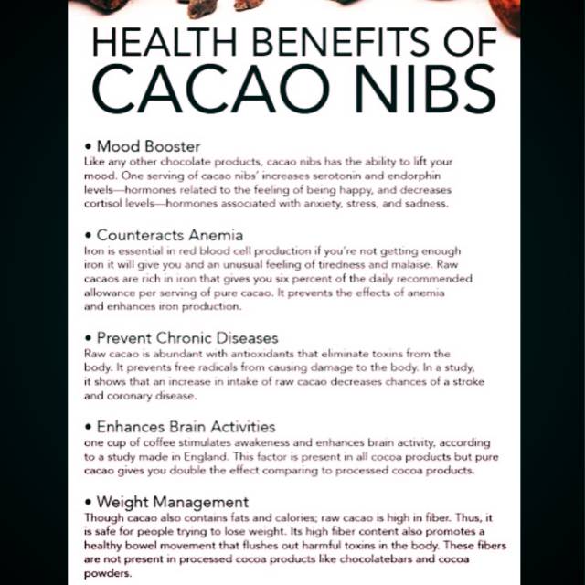 

Cacao nibs 100gr