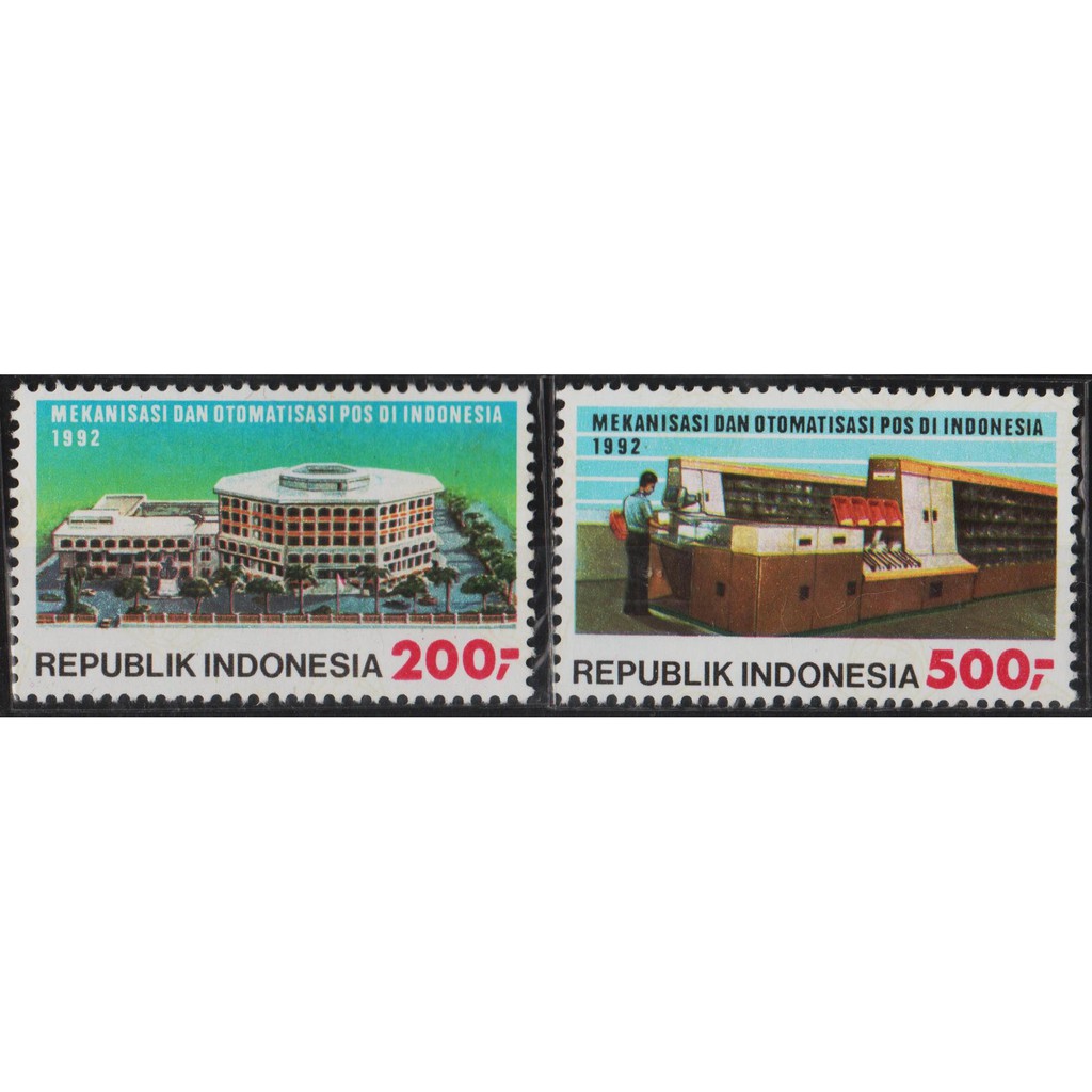 

Perangko Filateli 12147 Indonesia MNH 2v 09.01.1992 Mechanisation And Automation Of Postal Service