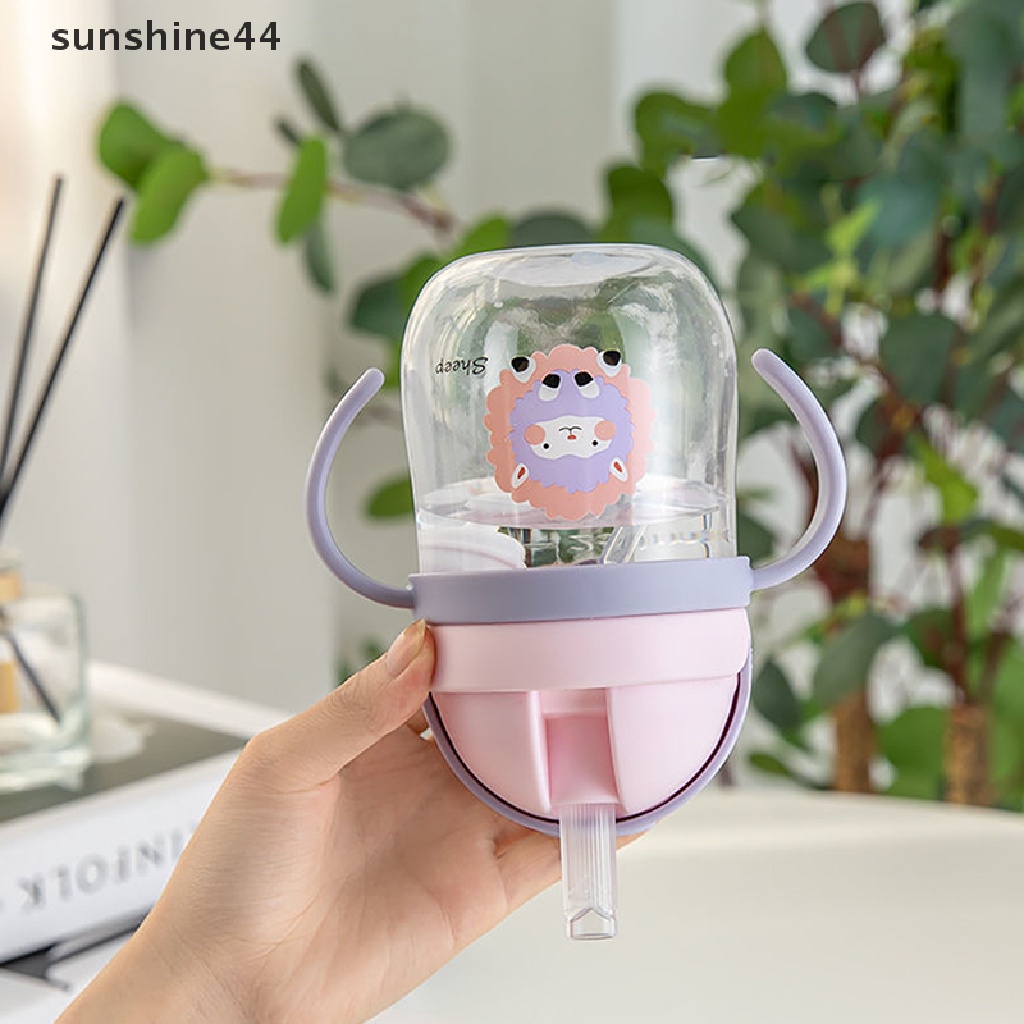 Sunshine Botol Minum Bayi Dengan Sedotan + Pegangan