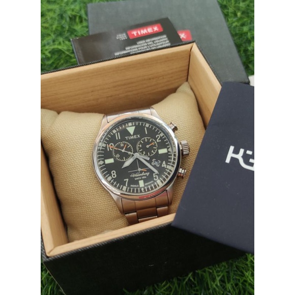JAM TANGAN TIMEX THE WATERBURY INDIGLO CHRONO SECOND PRELOVED