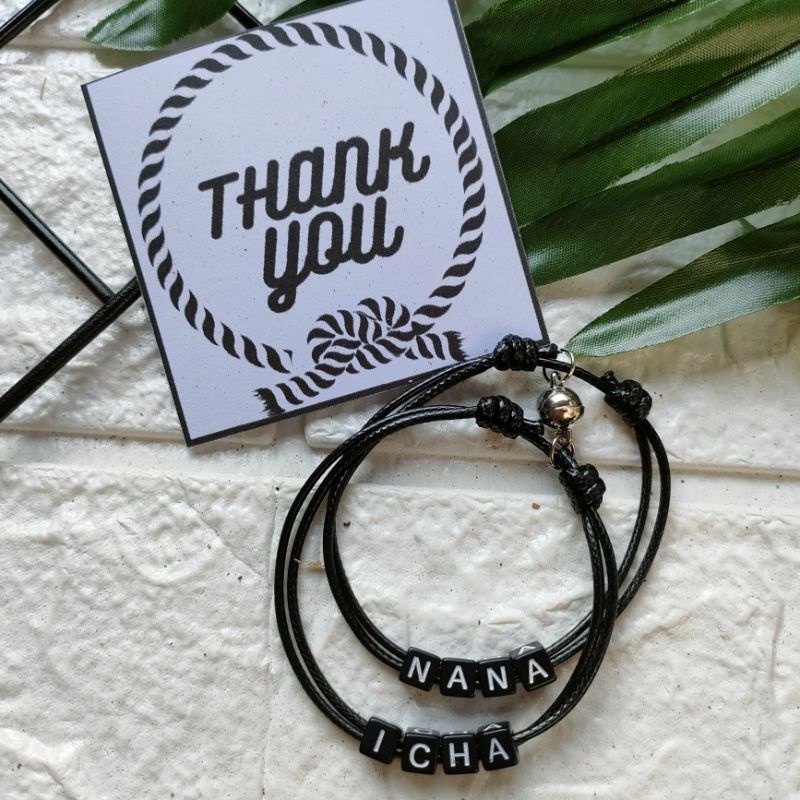 GELANG MAGNET NAMA SEPASANG (2 BUAH)