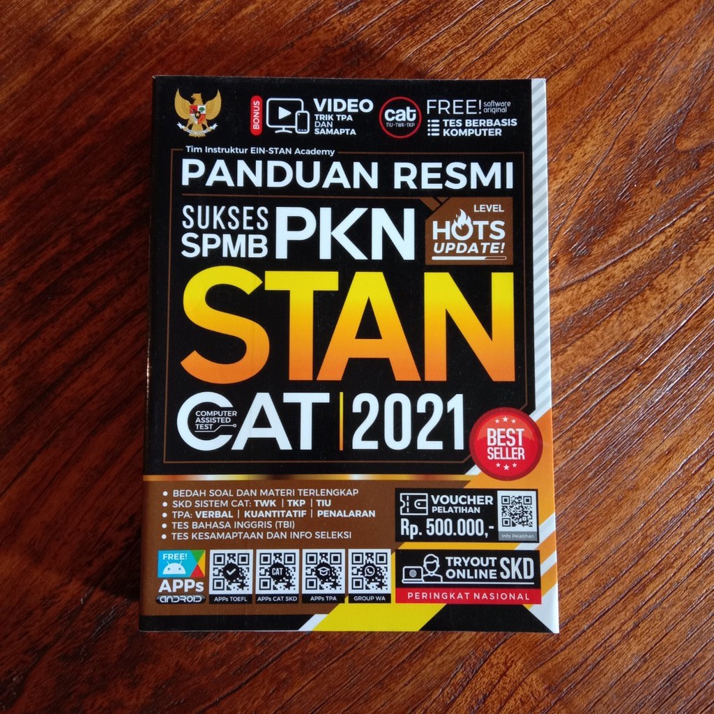 SOLUSI BUKU BEST SELLER RECOMMENDED PANDUAN RESMI SUKSES SPMB PKN STAN CAT 2021-1