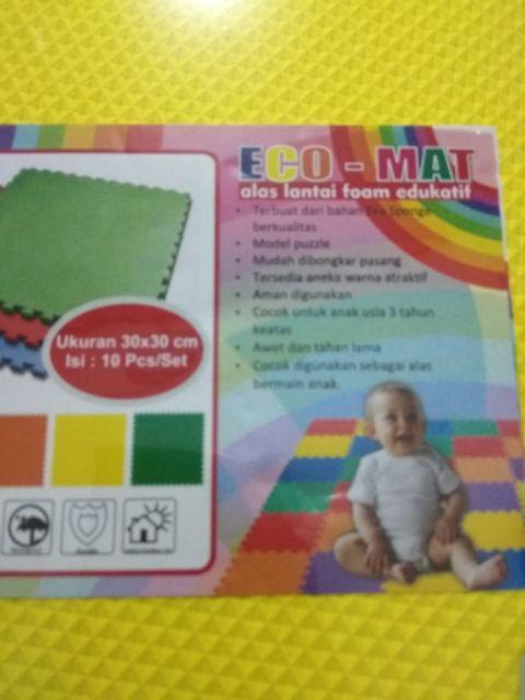 Harga Paket 2 Pack Matras Ecomat Polos 30x30x1cm Lebih Murah..