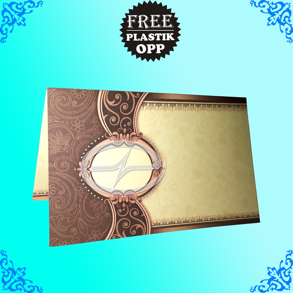 Blangko Kartu Undangan Pernikahan/Khitanan ERBA 2501 (Kosongan)