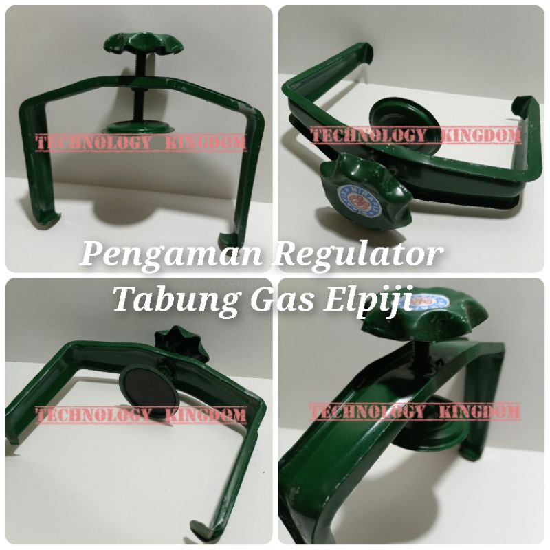 Pengaman Regulator Tabung Gas Elpiji LPG Capit Pinggir Pengunci Putar Universal