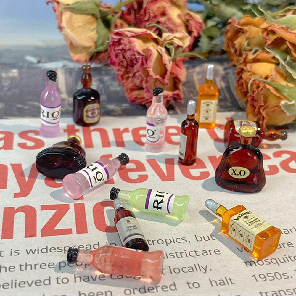 AUGUSTINA Dekorasi Botol Wine Agustina Nail Art Lucu Rio Botol Bir Perhiasan Alat Manicure Acrylic 3D Nail Art Decoration