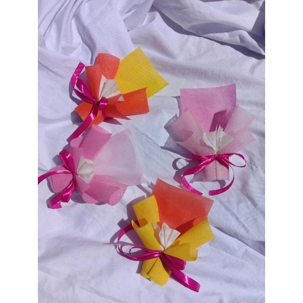 Bucket Bunga Pipe Cleaner Buket Kawat Bulu Mini Flower Bouquet Uang Mini buket mini buket angpau amplop lebaran buket THR