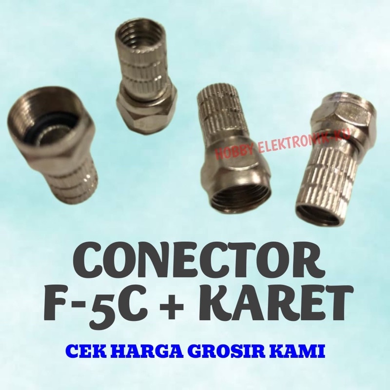 CONECTOR F 5C + KARET PROFESIONAL