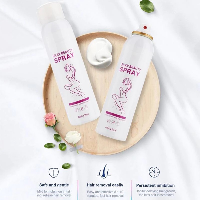 DBEST - KINGYES SILKY BEAUTY SPRAY PERONTOK BULU KETIAK KEMALUAN DAN BULU TANGAN KAKI DAN KUMIS PERMANEN