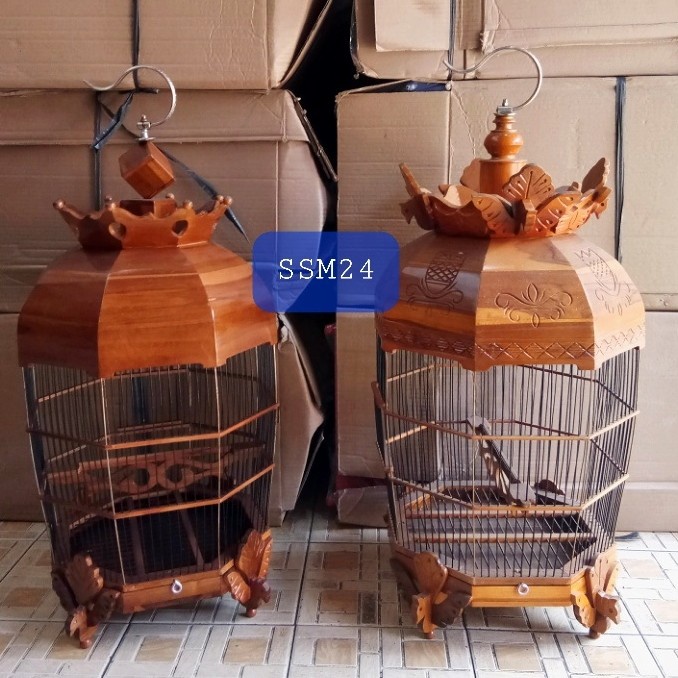 Terlaris Kandang Sangkar Burung Perkutut Kayu Jati Asli Istimewa
