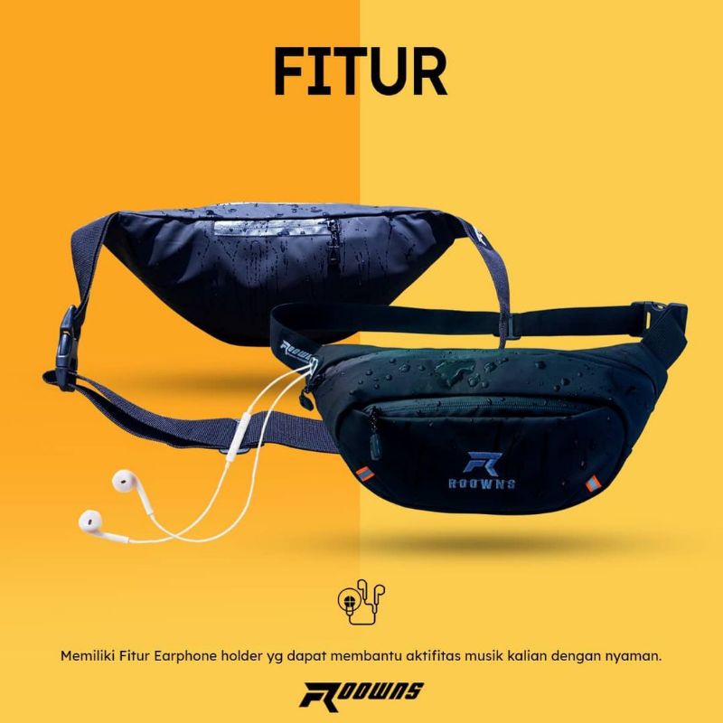 [Waistbag] TAS SELEMPANG PRIA serbaguna multifungsi &quot;Full waterproof&quot; series 295 &quot;edisi Promo Special&quot;