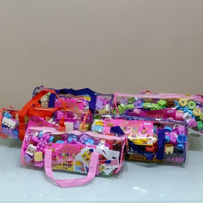 BANTING HARGA MAINAN ANAK ISI 108 PCS HANLO EDUKASI LEGO BLOCK PINTAR WARNA WARNI