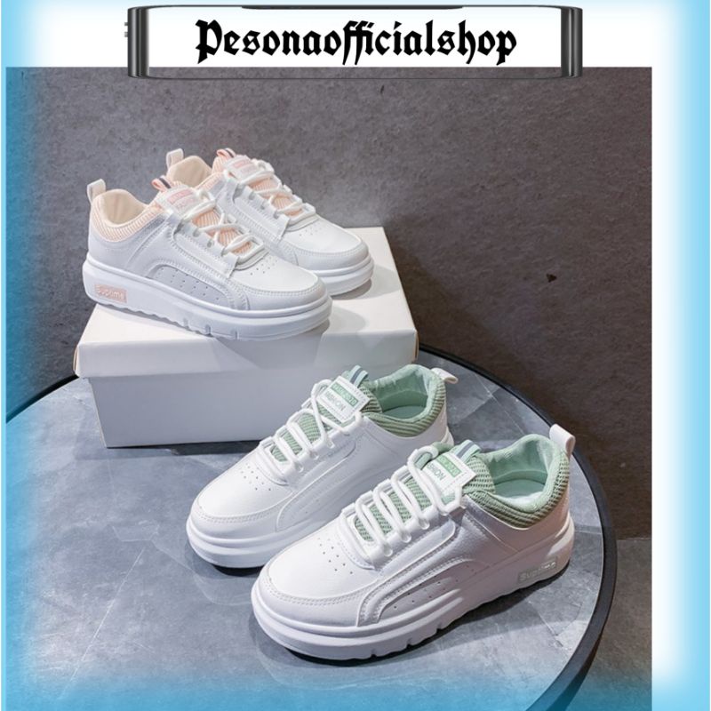 COD POS K198 Sepatu Sneakers Wanta Import Sepatu Cewek Putih