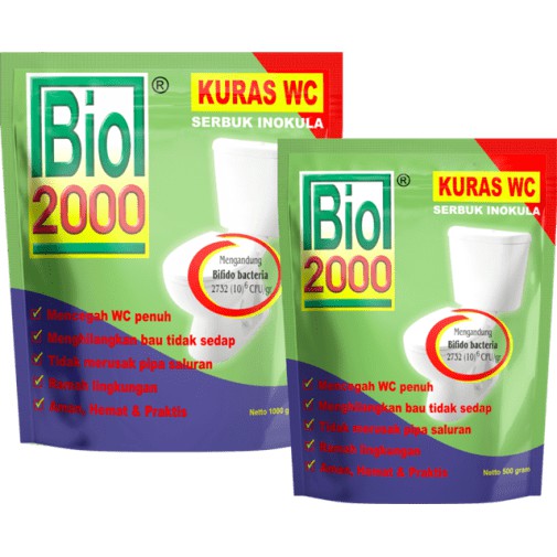 Bio 2000 Penguras WC penuh 1000gr Obat WC / Pengurai Limbah organik