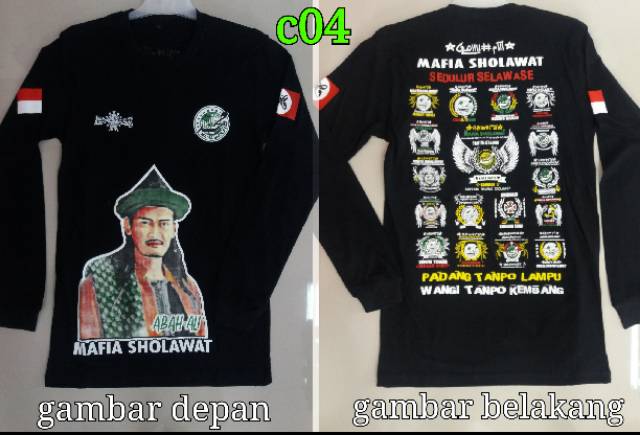 Kaos Mafia Sholawat Lengan Panjang Bisa Cod Shopee Indonesia