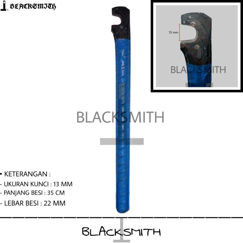 KUNCI BESI BETON 13 MM - KUNCI - Kunci besi - Kunci beton - Kunci besi beton 13 - Kunci begel - Kunc