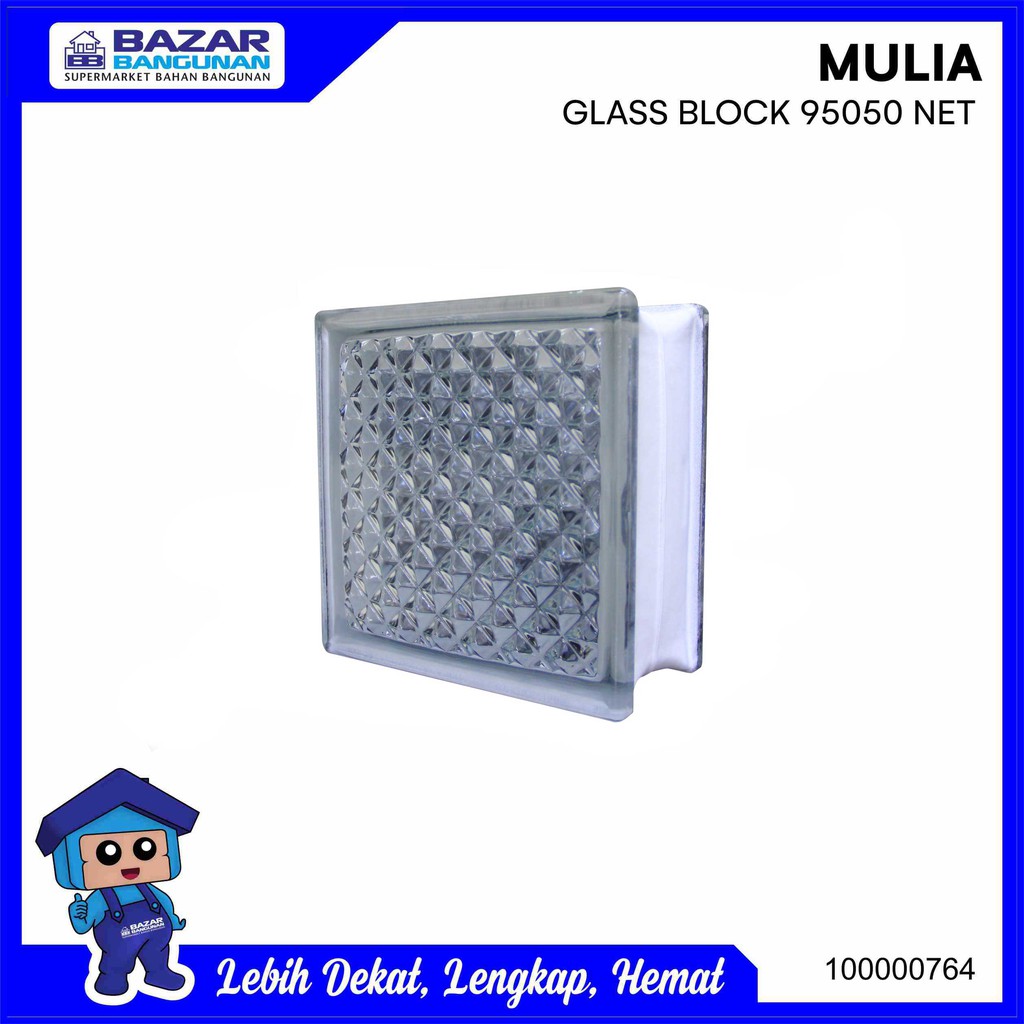 Mulia - Glass Block / Gelas Blok Net 95050
