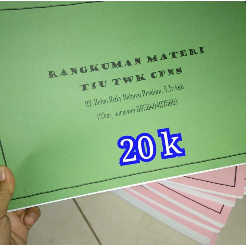 Rangkuman BUKU SKD TIU TWK CPNS MURAH BANGET