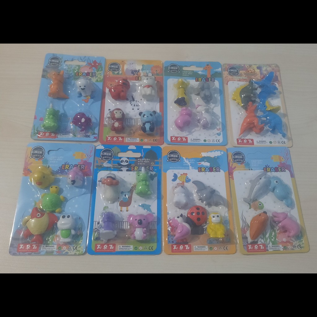 

Penghapus Stip Set Lucu Unik Fancy Animals ( 1 Set)