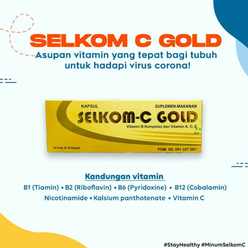 VITAMIN B KOMPLEKS , E, C Dan A - SELKOM C GOLD