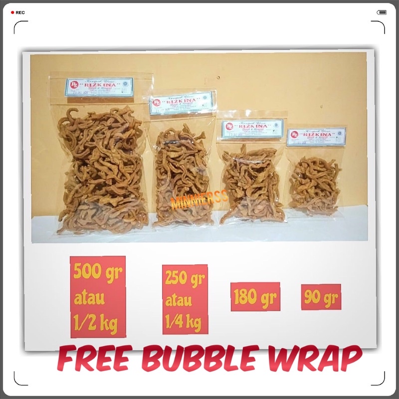 

Keripik Usus Khas Sunda/ FREE Bubble wrap & Dus