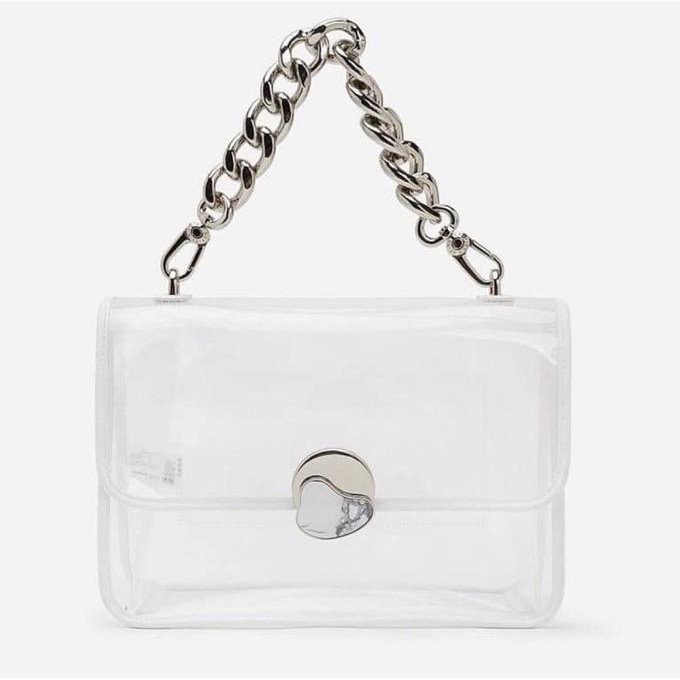 Tas Charles and Keith CK Bag 475 Jelly Transparant