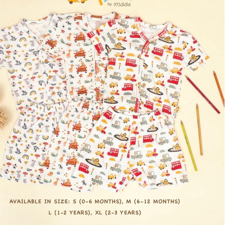 Setelan Piyama Panjang Setelan Piyama pendek Premium Patpat by MOOI piyama anak baju tidur anak 0-3 