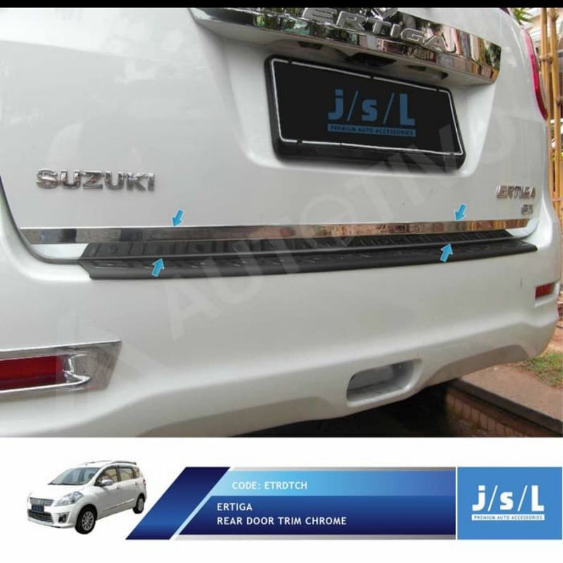 list pintu belakang Ertiga 2011-2015/ rear door trim chrome jsl