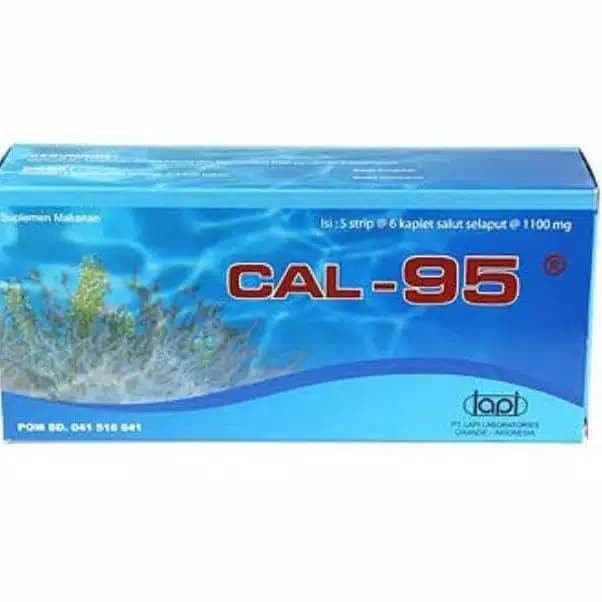 Grosir Per Box Cal-95 1 Strip @ 6 Kaplet Suplemen Tulang / cal 95 / cal95