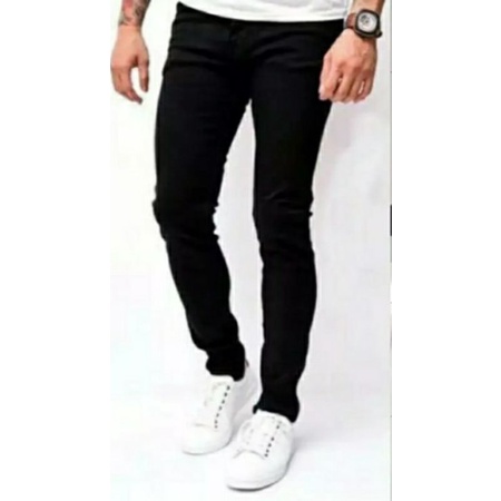 Celana jeans pensil pria Soft jeans strecth premium