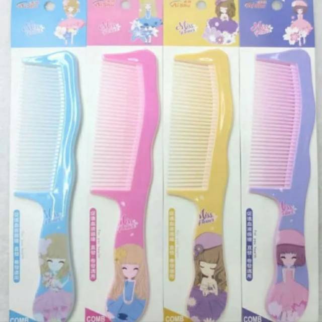 [27 GRAM] Sisir Karakter Motif Kartun Full Color / Warna Warni