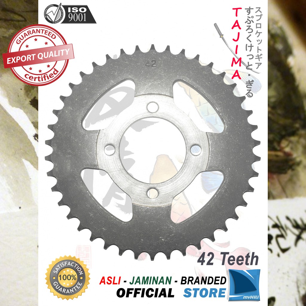 Gigi Tarik 40T ~ 53T HONDA Prima, Grand, Win Gir Belakang - Rear Sprocket Gear TAJIMA