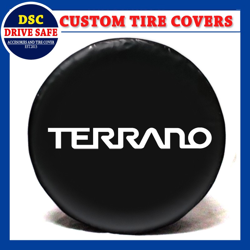 COVER BAN / SARUNG BAN SEREP NISSAN TERRANO DESIGN LOGO TERRANO (BISA CUSTOM)