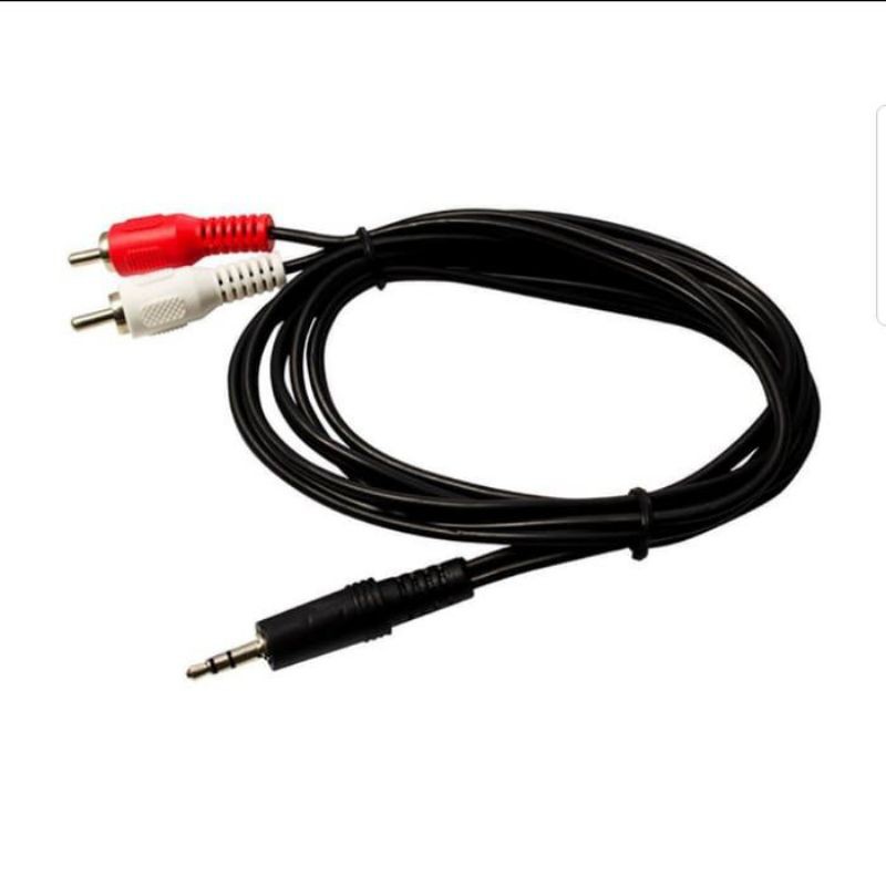 Kabel Adapter Audio 3.5mm Female Ke RCA Male 25cm AUX Female To RCA 3.5mm To RCA