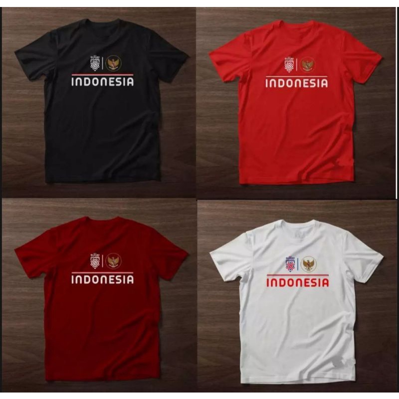 T-Shirt Baju Kaos Timnas Indonesia / Kaos AFF 2020 / Kaos Timnas Indonesia  Suzuki Cup 2020 / Kaos I