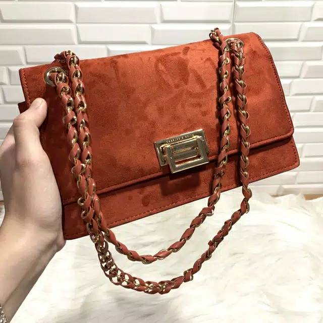 TAS FASHION WANITA, LIMITED EDITION  CK front Flap Croco Ori