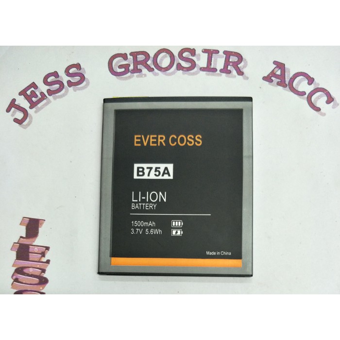 Baterai Battery Batre Double Power Evercoss Evercross Cross B75 B75A - Hitam