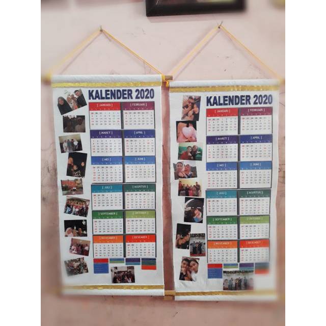 

Kalender custom bahan flanel
