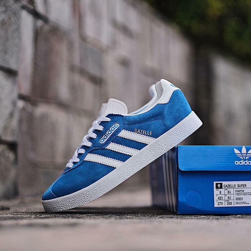 ADIDAS GAZELLE SUPER BLUE WHITE